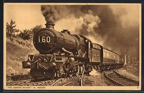 AK The Cornish Riviera, englische Eisenbahn