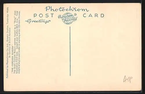 AK The Cornish Riviera, englische Eisenbahn