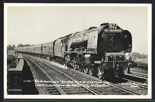 AK The Caledonian, Locomotive City of Chester, englische Eisenbahn