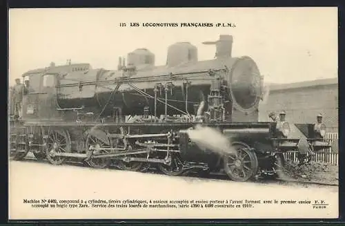 AK Machine No. 4402, französische Eisenbahn