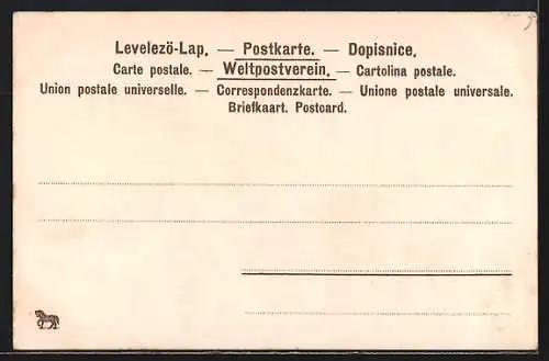 Lithographie Schneelandschaft in Glockenform, Fröhliche Weihnachten