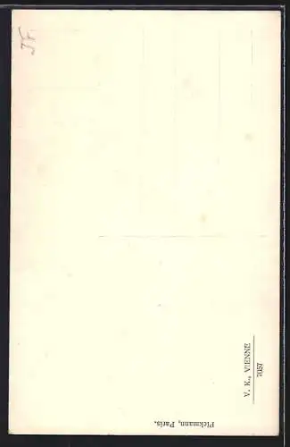 AK Mutter und Tochter mit Angel und Fisch, 1. April