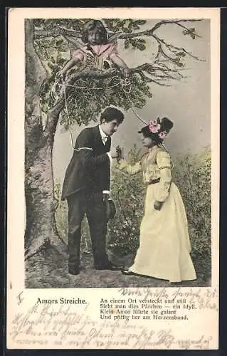AK Amor bindet ein Paar aneinander