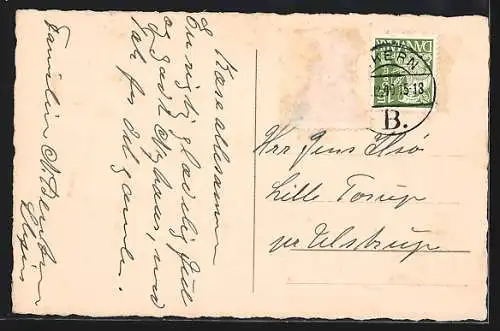 Künstler-AK Zwerg steht an einer Kochstelle, Glaedelig Jul