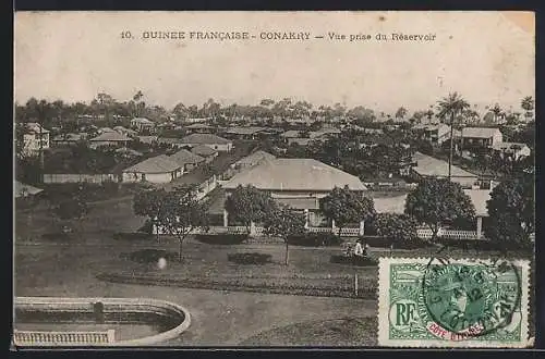 AK Conakry, Guinee Francaise, Vue prise du Reservoir