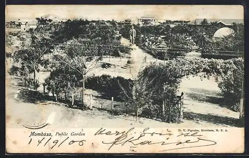 AK Mombasa, Public Garden with Monument
