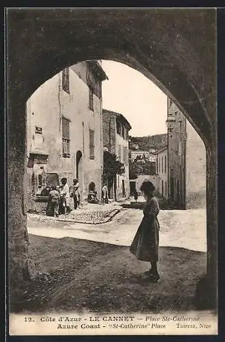 AK Le Cannet /Cote d`Azur, Place Ste-Catherine
