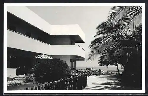 AK Swakopmund, Hansa Hotel, Teilansicht mit Gewässerblick