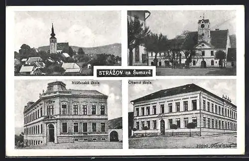 AK Strazov na Sumave, Mestanska Skola, Obecna Skola