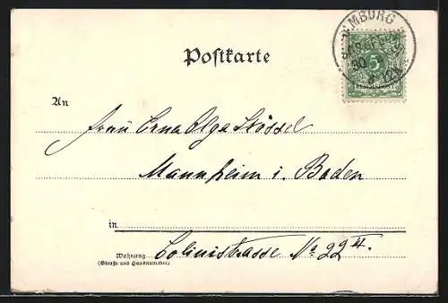 AK Kleine Engel auf einem Kleeblatt