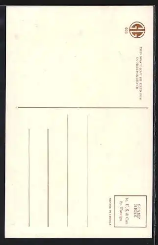 AK Mann und Frau versorgen einen Engel