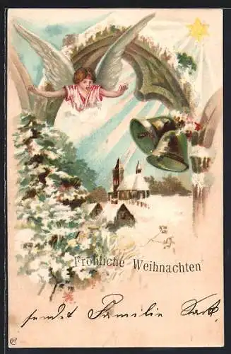 AK Weihnachtsengel bringt Weihnachten ins Dorf, Glocken