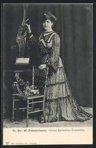 AK Fr. Dir. W. Zimmermann des Kölner Burlesken-Ensemble