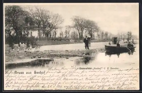 AK Hamburg-Bramfeld, Restaurant Seehof