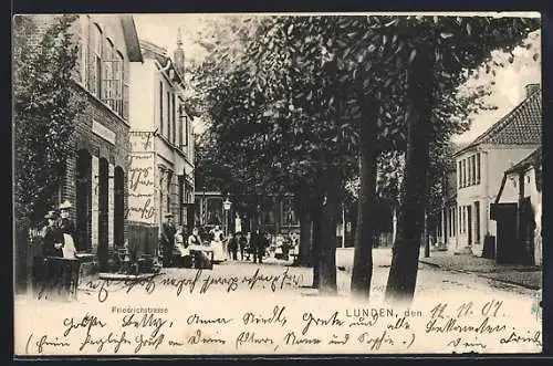 AK Lunden, Blick in die Friedrichstrasse