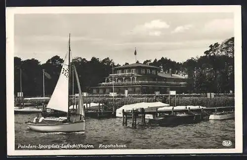 AK Potsdam, Sportplatz-Luftschiffhafen, Regattahaus