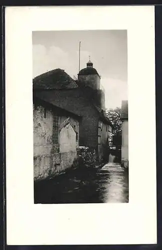 Foto-AK Peitz, Alter Hochofen im Hüttenwerk