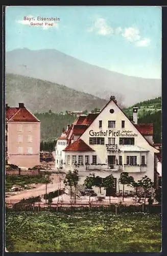 AK Bayerisch Eisenstein, Gasthof Pledi, Inh. Hans Botschafter