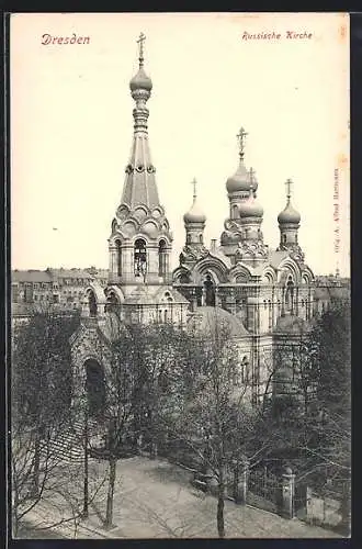 AK Dresden-Plauen, Russische Kirche