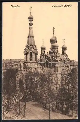 AK Dresden-Plauen, Russische Kirche