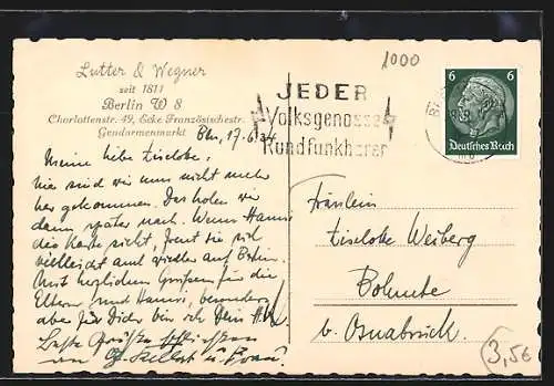 AK ETA Hoffmann erzählt seine Visionen im Freundeskreis bei Lutter & Wegner, 1815