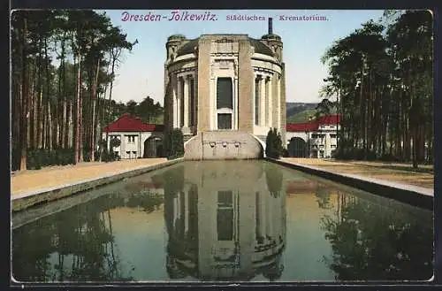 AK Dresden-Tolkewitz, Städtisches Krematorium