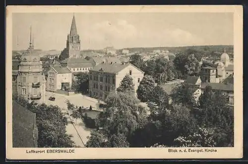AK Eberswalde, Blick nach der Evangelischen Kirche