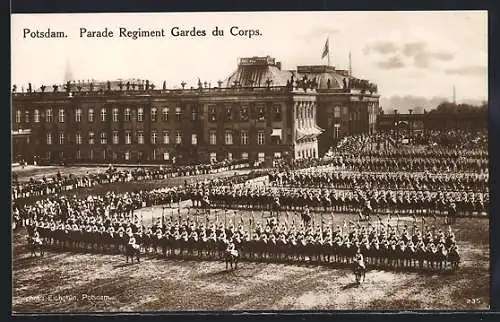 AK Potsdam, Parade Regiment Gardes du Corps