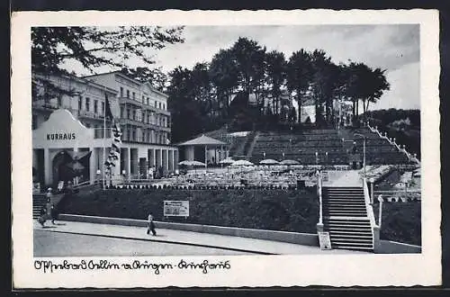AK Sellin a. Rügen, Kurhaus mit Terrasse
