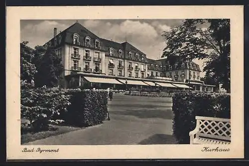 AK Bad Pyrmont, Kurhaus mit Parkanlage