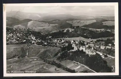AK St. Andreasberg /Oberharz, Gesamtansicht aus der Vogelschau