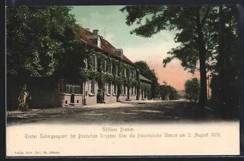 AK Saarbrücken, Goldene Bremm, Strassenansicht