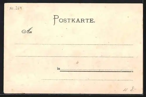 Lithographie Köln-Neustadt, Deutscher Ring mit Springbrunnen