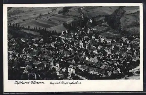 AK Eltmann, Ortsansicht vom Flugzeug aus