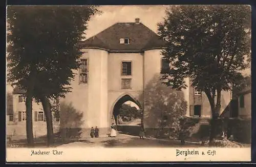 AK Bergheim /Erft, Aachener Thor mit Durchblick