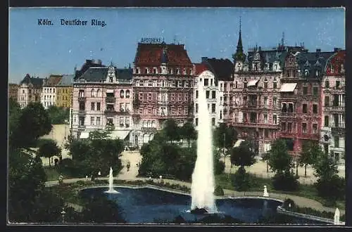 AK Köln-Neustadt, Deutscher Ring mit Apotheke