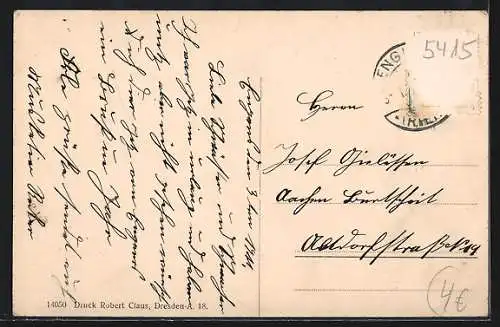 AK Engers a. Rh., Königl. Kriegsschule, Stadtseite