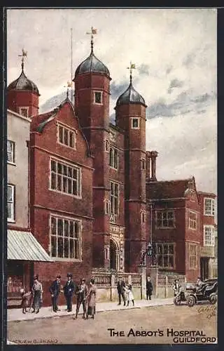 Künstler-AK Guildford, The Abbot`s Hospital