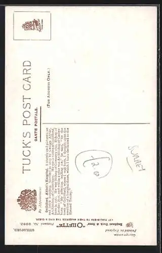 Künstler-AK Guildford, The Abbot`s Hospital