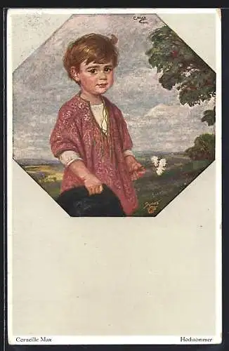 Künstler-AK Corneille Max: Junger Knabe im Hochsommer