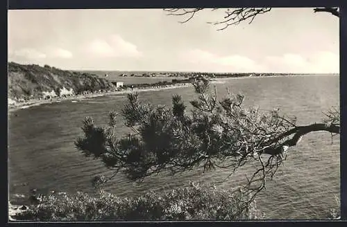 AK Insel Hiddensee, Blick vom Kloster über den Ort