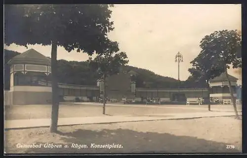 AK Göhren a. Rügen, Ostseebad, Konzertplatz