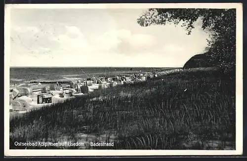 AK Kölpinsee auf Usedom, Ostseebad, Badestrand
