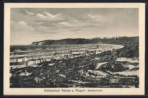 AK Baabe a. Rügen, Ostseebad, Badestrand