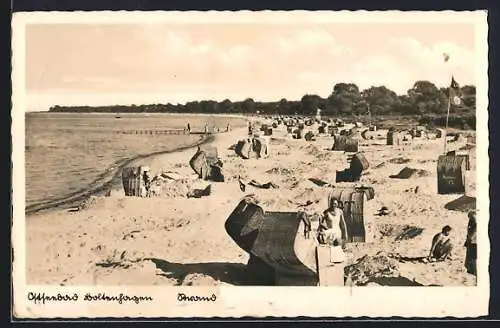 AK Boltenhagen, Strand mit Badegästen