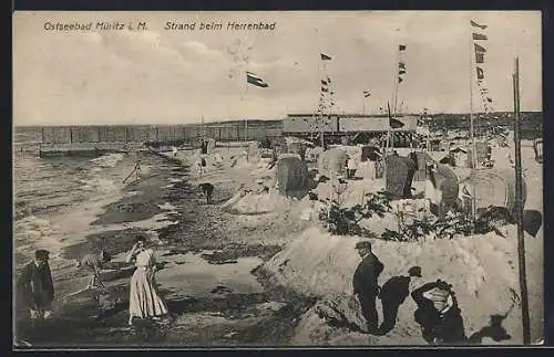 AK Müritz i. M., Strand beim Herrenbad
