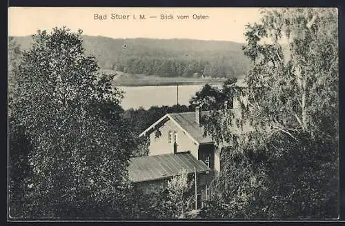 AK Bad Stuer i. M., Teilansicht mit Blick zum Wasser