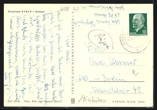 AK Rerik, Strassenpartie am Kurhaus