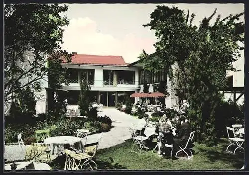 AK Winhöring /Obb., Cafe Kronberger mit Aussenbewirtung