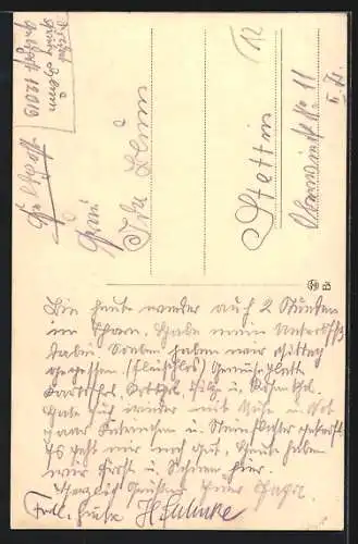 AK Thorn, Strassenpartie mit Rathaus